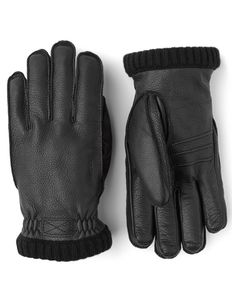 Hestra Deerskin Primaloft Rib Gloves Black