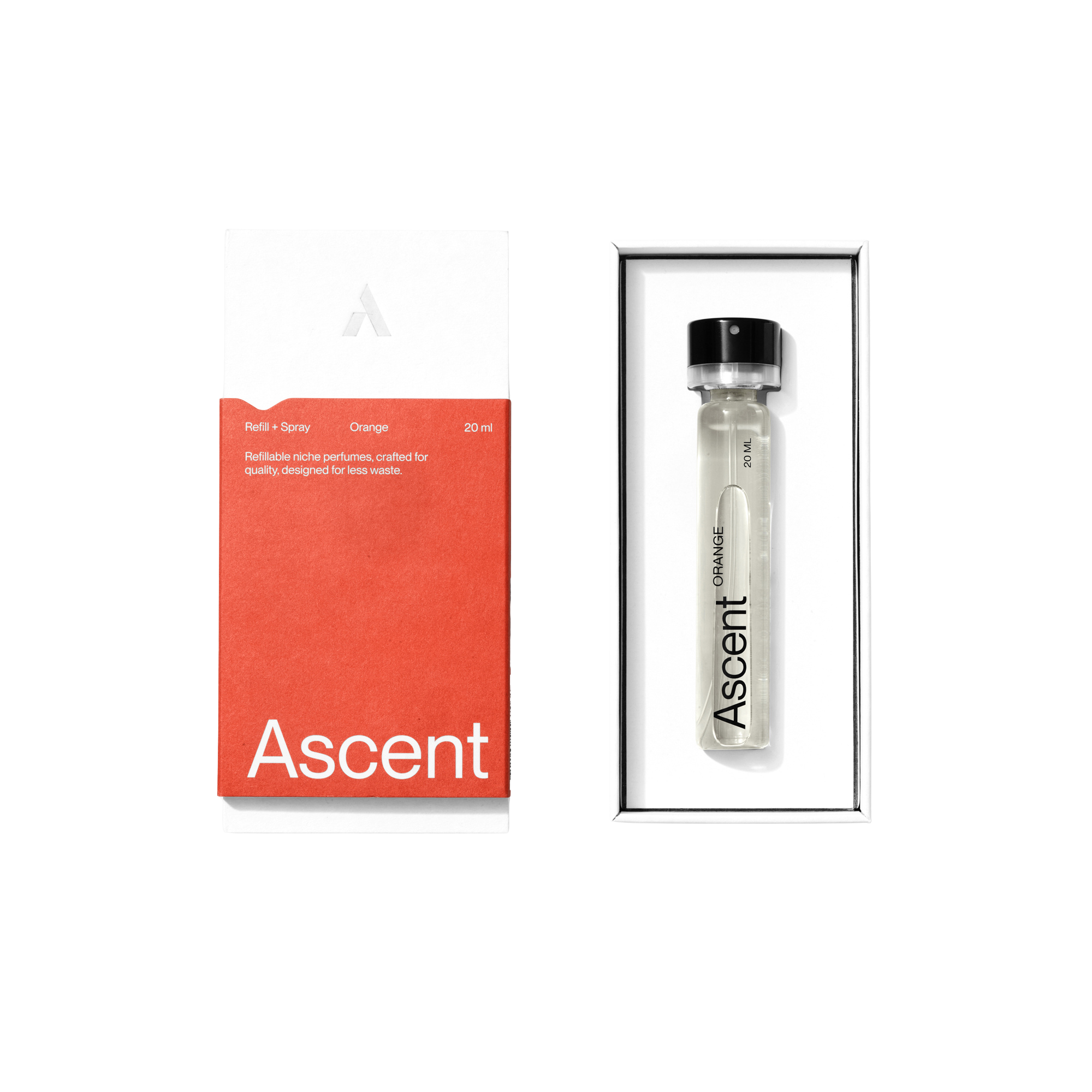 Ascent Orange Parfum Refill Spray unboxed