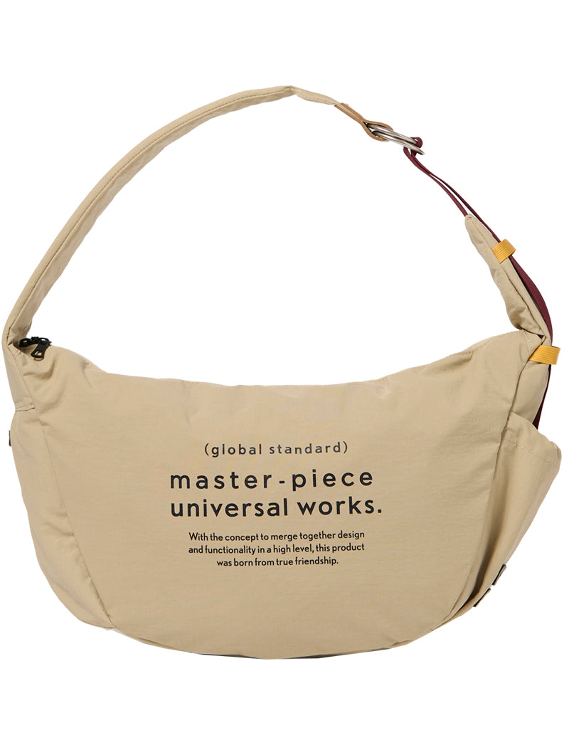 Universal Works X Master-Piece Canvas Shoulder Bag M Beige