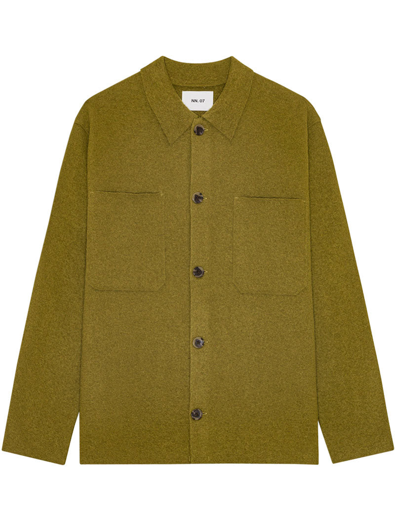 NN07 Jonas Boiled wool Overshirt Firene
