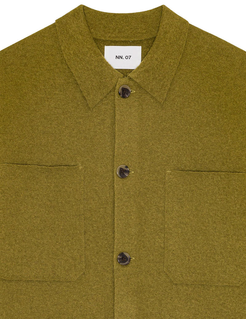 NN07 Jonas Boiled wool Overshirt Firene