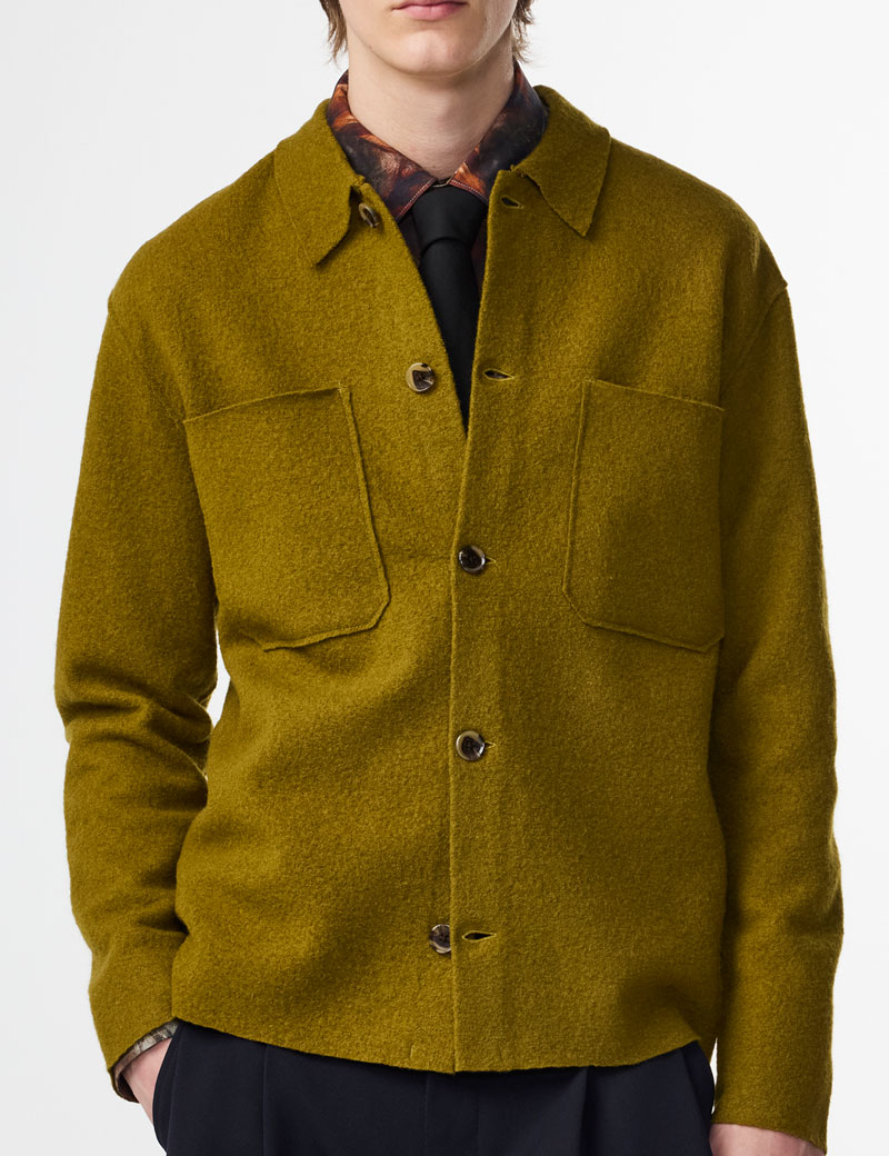 NN07 Jonas Boiled wool Overshirt Firene