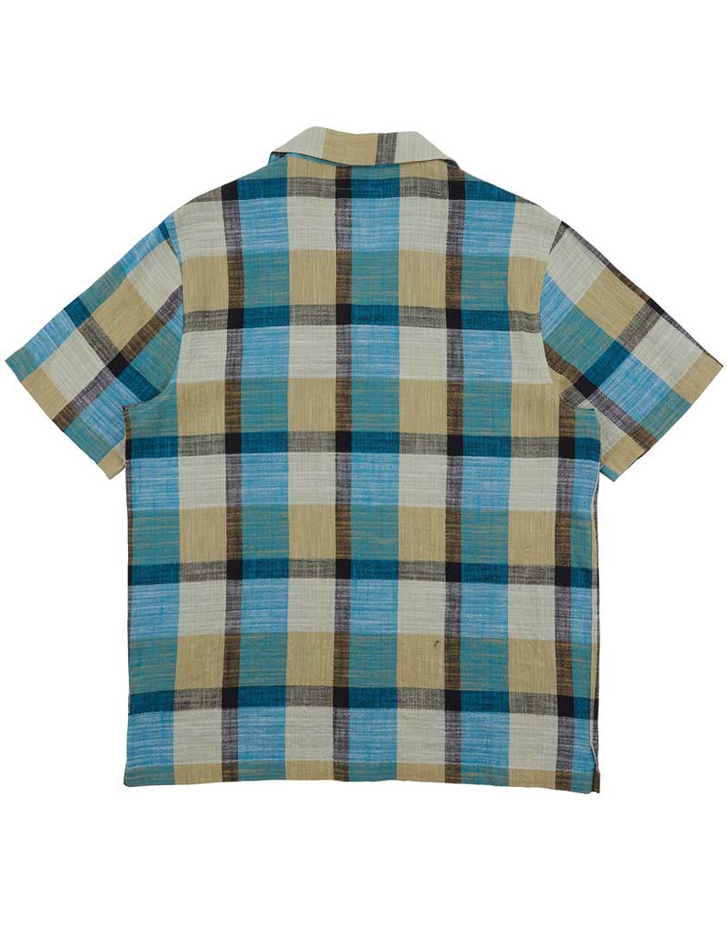 FOLK SHORT SLEEVE SOFT COLLAR SHIRT MULTI GINGHAM