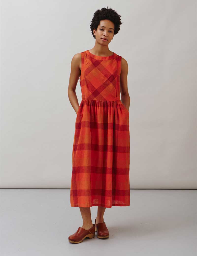 Sideline Frankie Dress Red Check