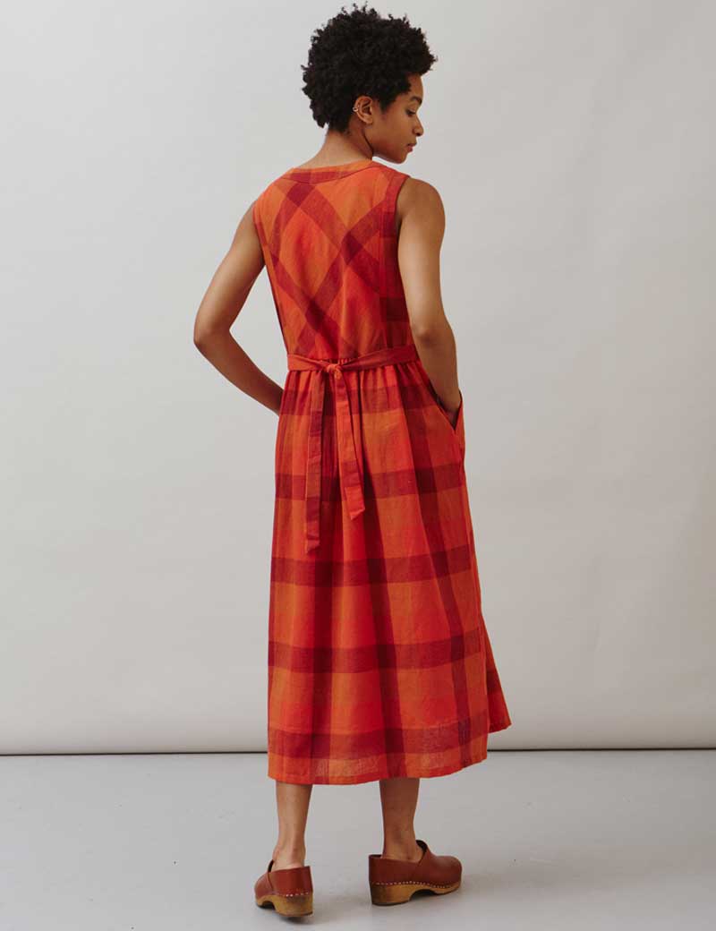 Sideline Frankie Dress Red Check