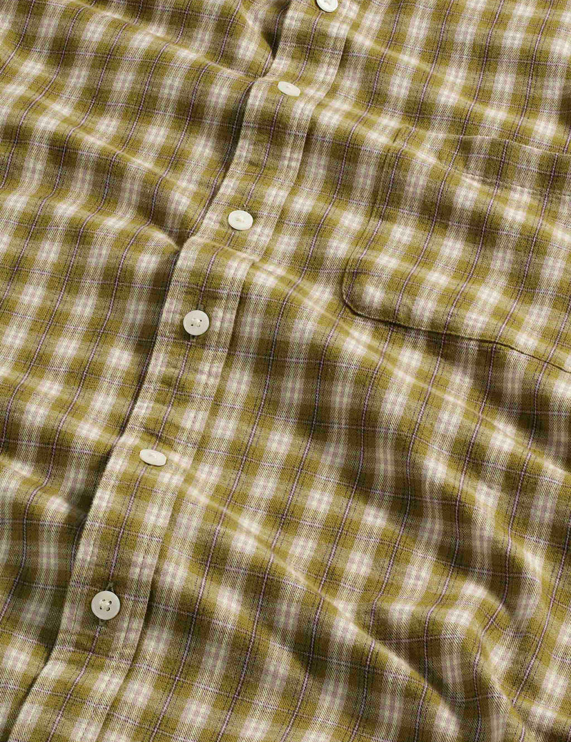 NN07 DEON FLANNEL SHIRT MOSS CHECK