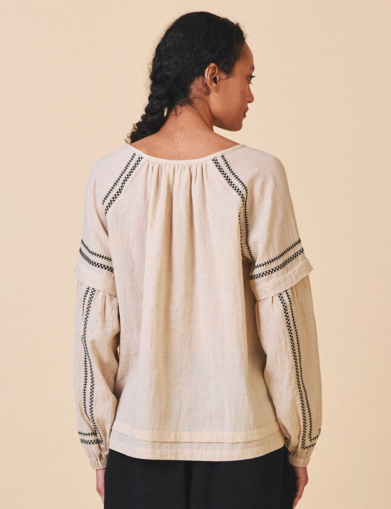 Sideline Elodie Shirt Ecru