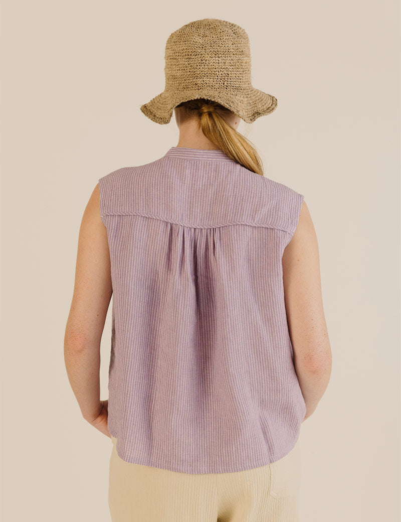 Sideline Deli Shirt Lilac Back View