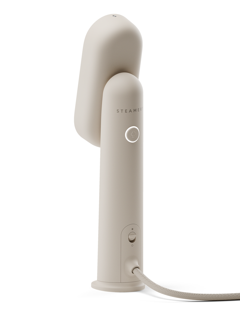 Steamery Cirrus Lite Travel Steamer Sand Angled View