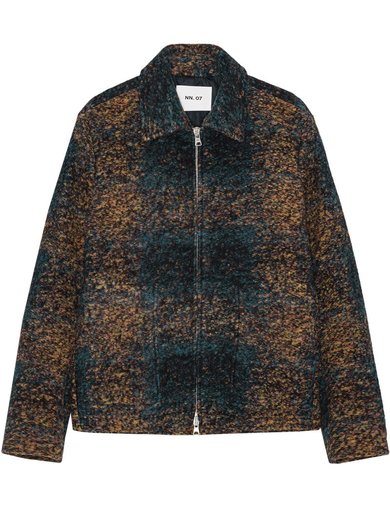 NN07 Gael Jacquard Jacket Blue Multi