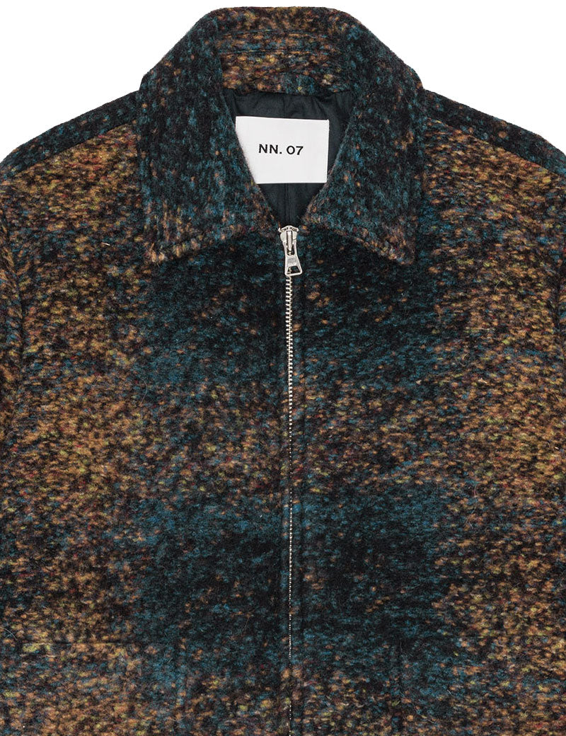 NN07 Gael Jacquard Jacket Blue Multi