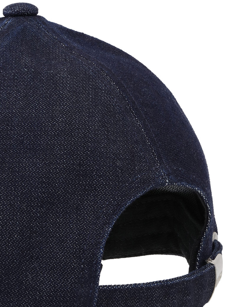 NN07 Base Cap Raw Indigo Back View