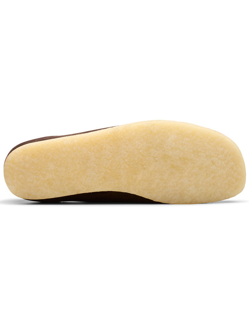 Clarks Originals Wallabee Dark Brown Suede Sole View