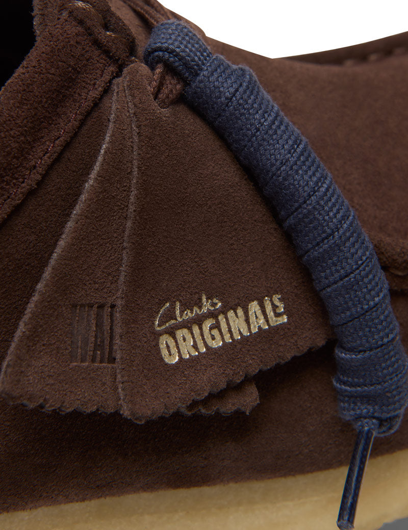Clarks Originals Wallabee Dark Brown Suede Tags