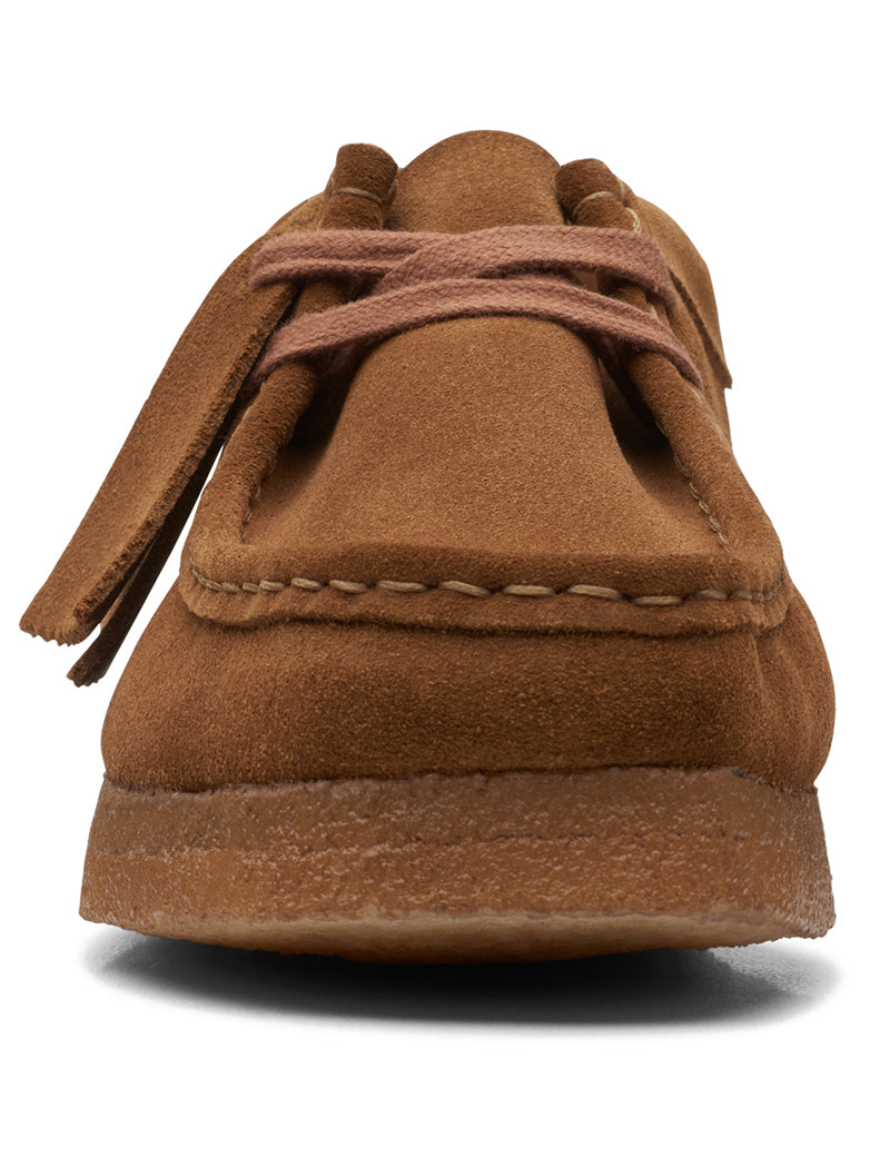 Clarks Originals Wallabee Cola Suede Women's Front View