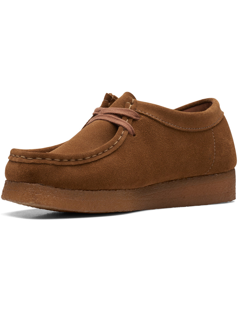 Clarks Originals Wallabee Cola Suede Women's Instep Angle