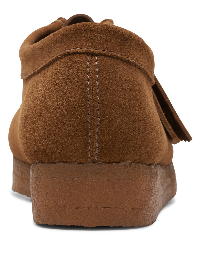 Clarks Originals Wallabee Cola Suede Women's Heel View
