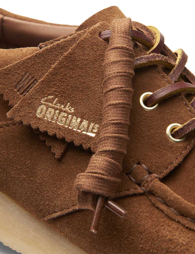 CLARKS ORIGINALS WALLABEE BOAT SHOE COLA SUEDE