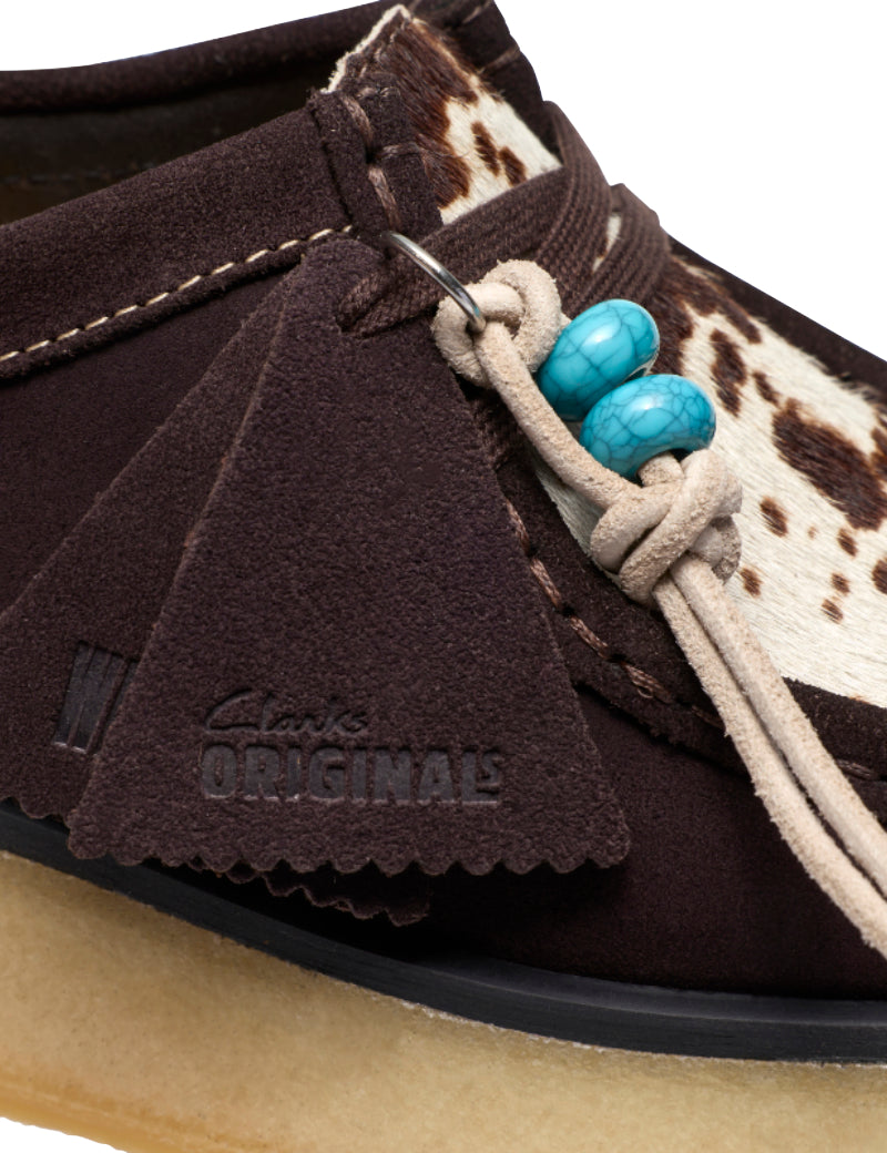 Clarks Originals Wallacraft Bey Shoes Brown Combi Suede Women's