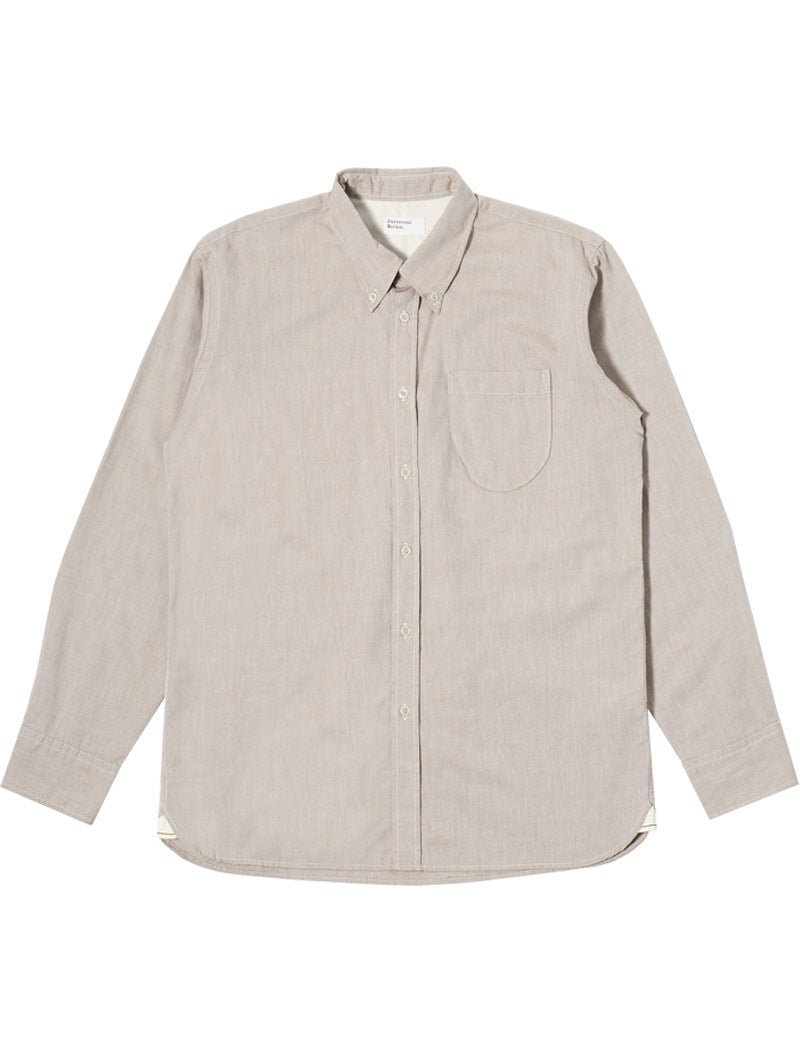 UNIVERSAL WORKS DAYBROOK ORGANIC OXFORD SHIRT SAND