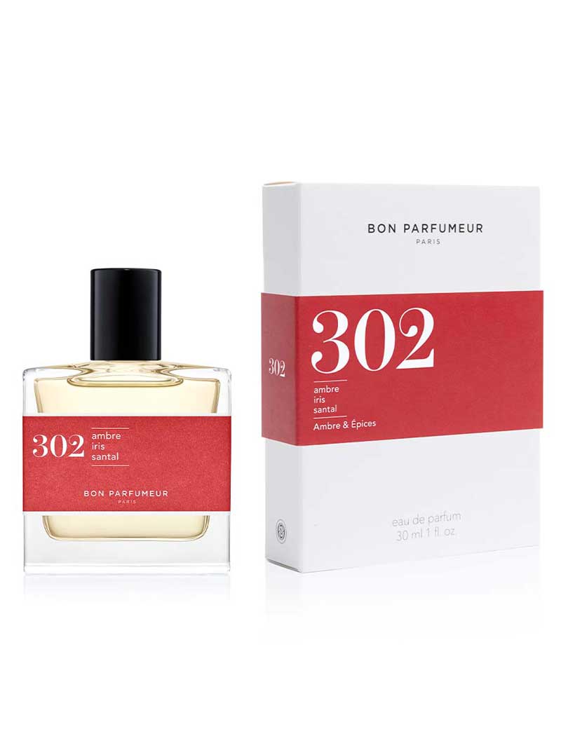 BON PARFUMEUR EAU DE PARFUM 302 AMBER IRIS SANDALWOOD 30ML