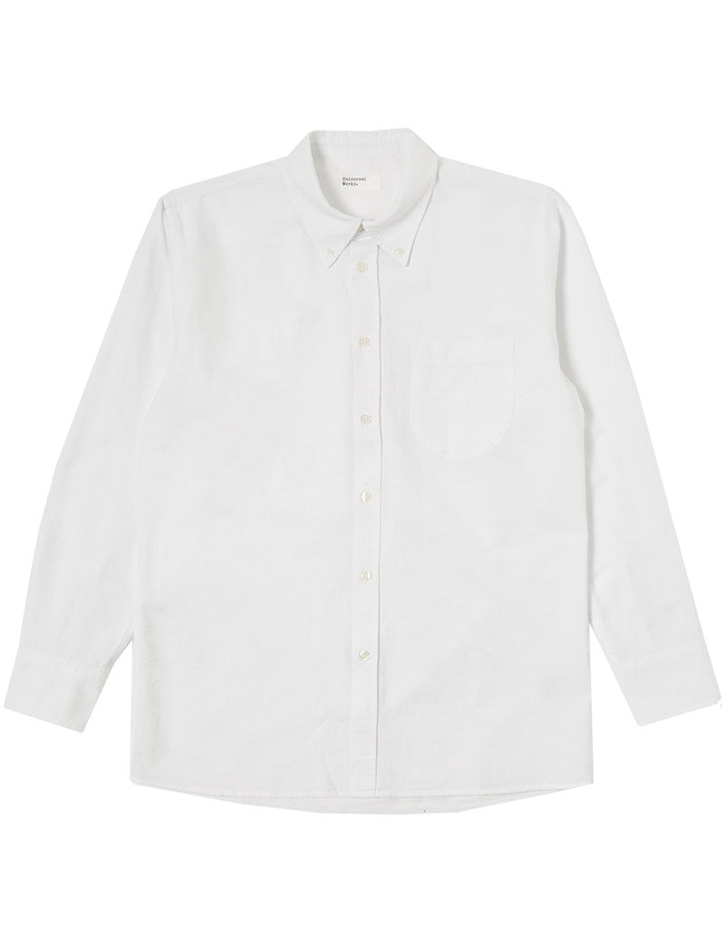 Universal Works Daybrook Oxford Shirt Ecru Cotton