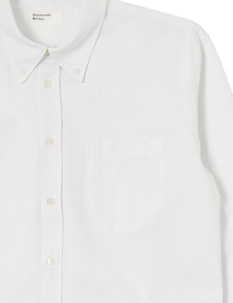 Universal Works Daybrook Oxford Shirt Ecru Cotton