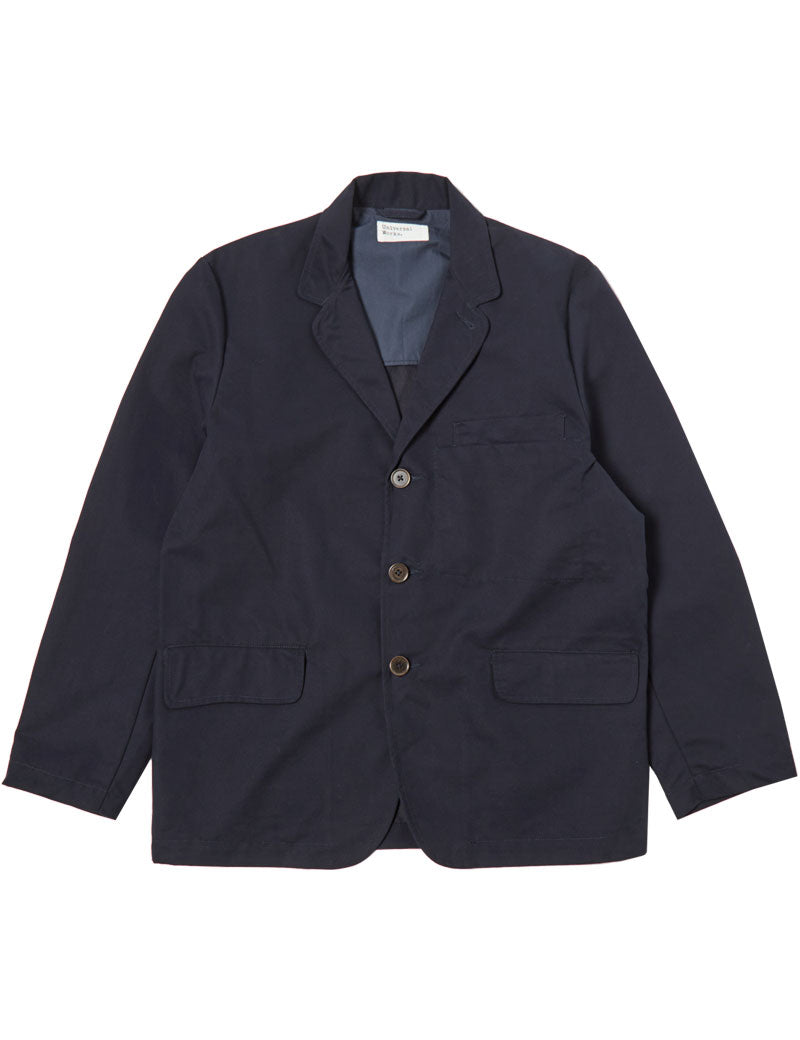 Universal Works Capitol Brushed  Poly Tech Jacket Navy