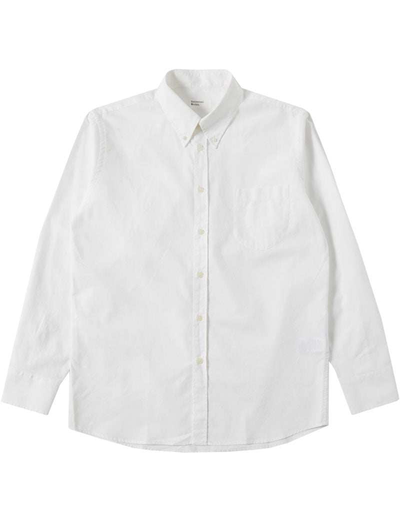 Universal Works Daybrook Shirt White Organic Oxford