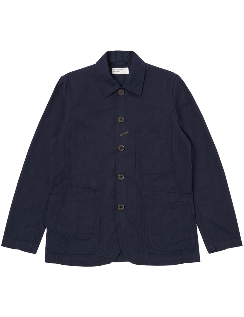 Universal Works Bakers Jacket Brushed Moleskin Navy