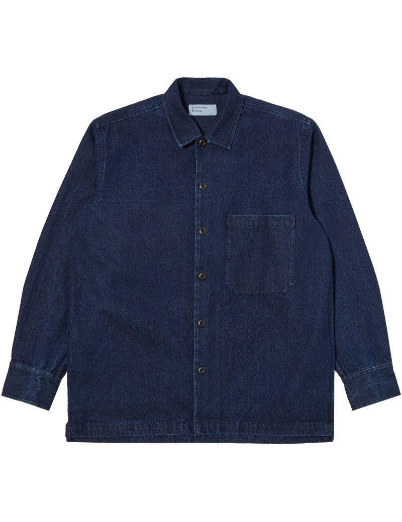 Universal Works Fatigue Shirt Work Denim Indigo