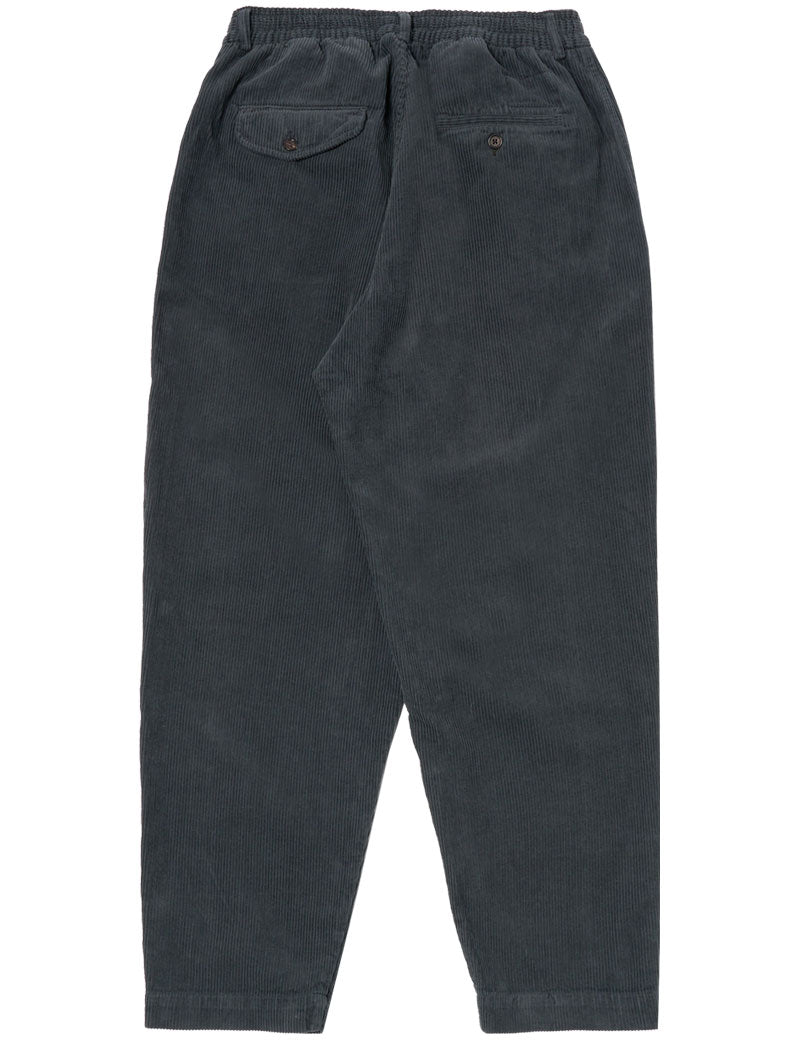 Universal Works Pleated Track Pant Cord Charcoal