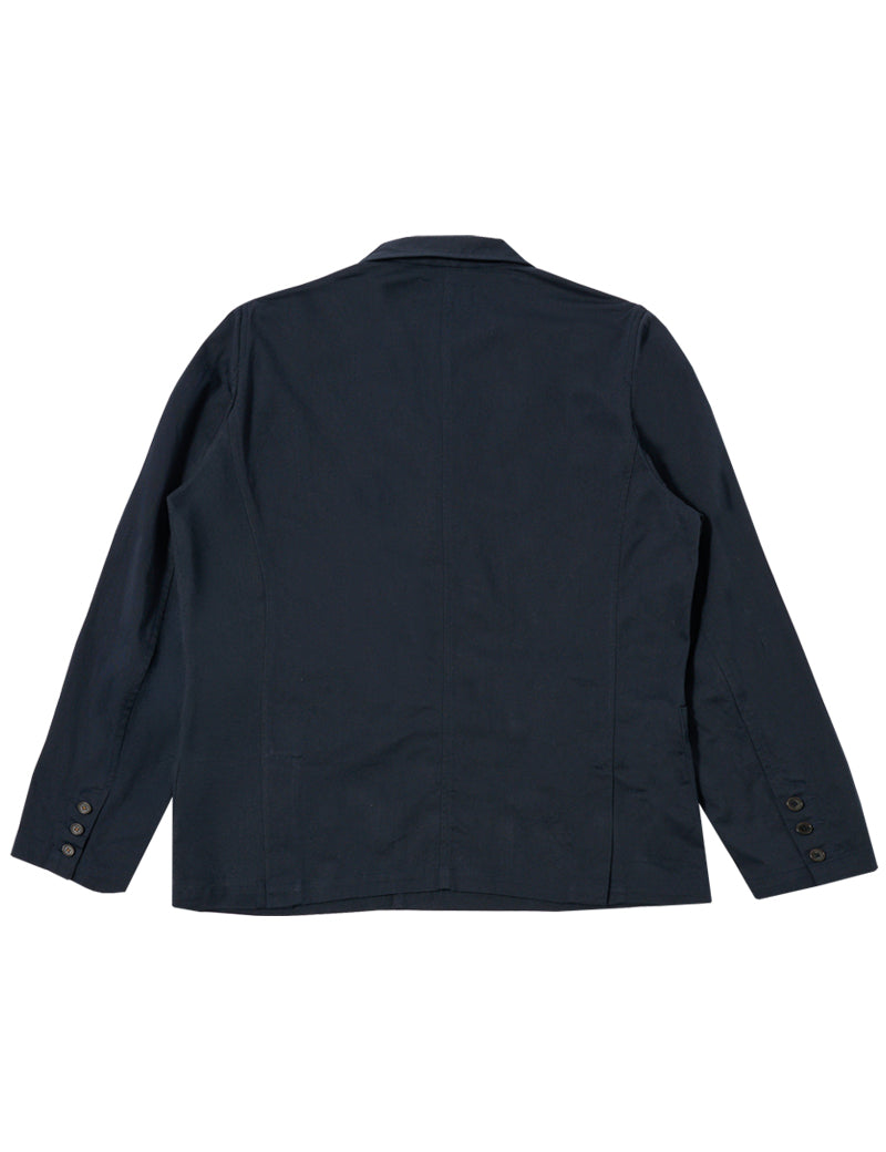 Universal Works Manor Jacket Navy Twill Back