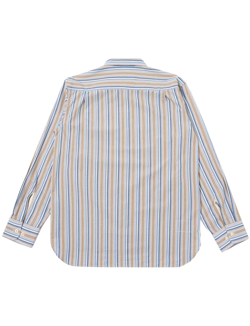 Universal Works Square Pocket Shirt Multi Stripe Back