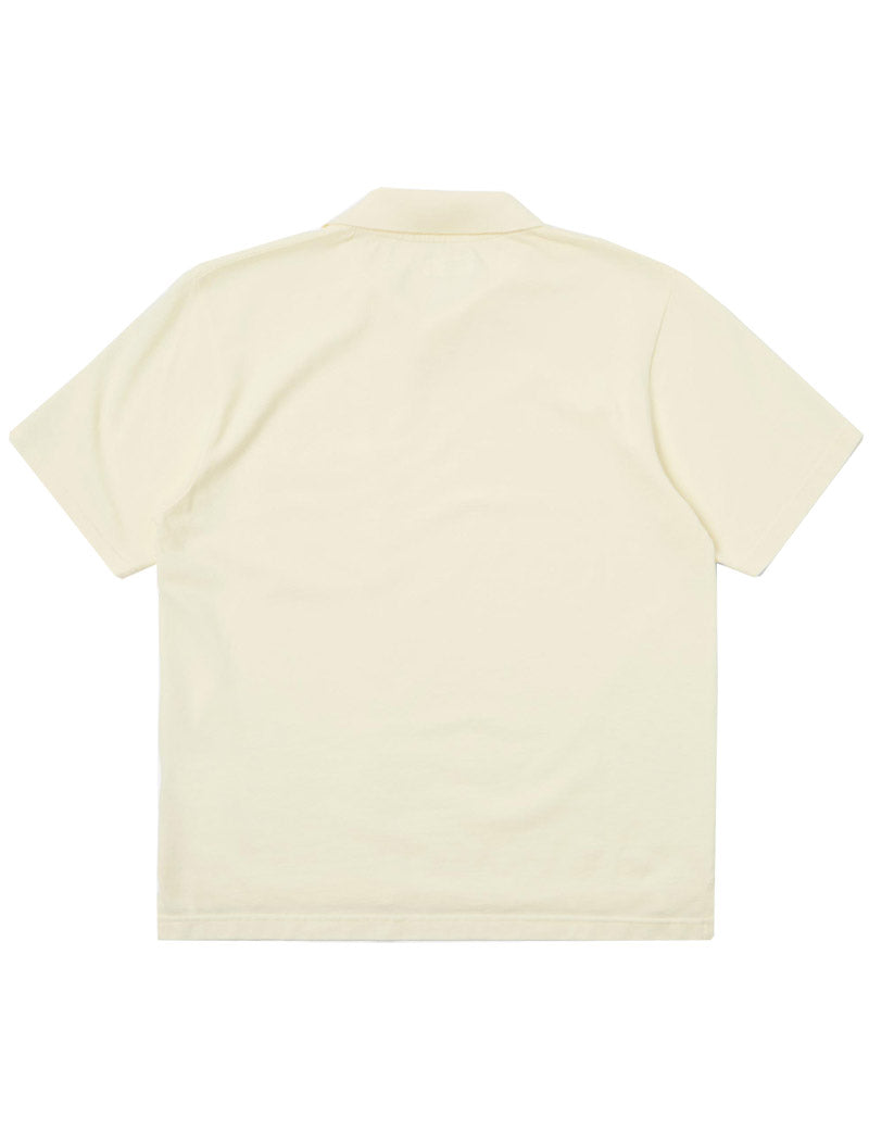 Universal Works Vacation Polo Ecru Piquet Back