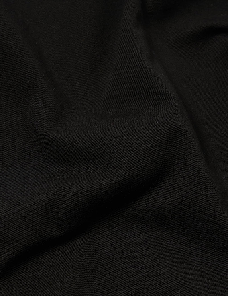 Universal Works Simple Short Kelly Cotton Black Fabric Detail