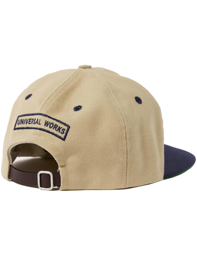 Universal Works Baseball Hat Cap Sand Navy Back