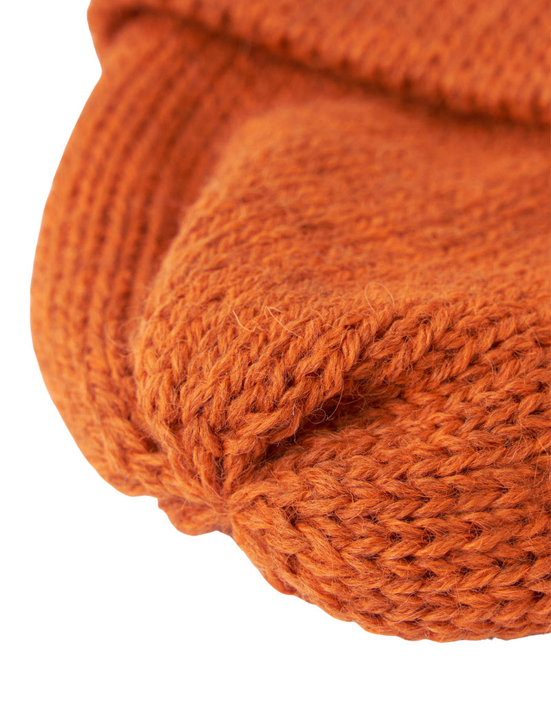 Universal Works Short Watch Cap Wool Orange