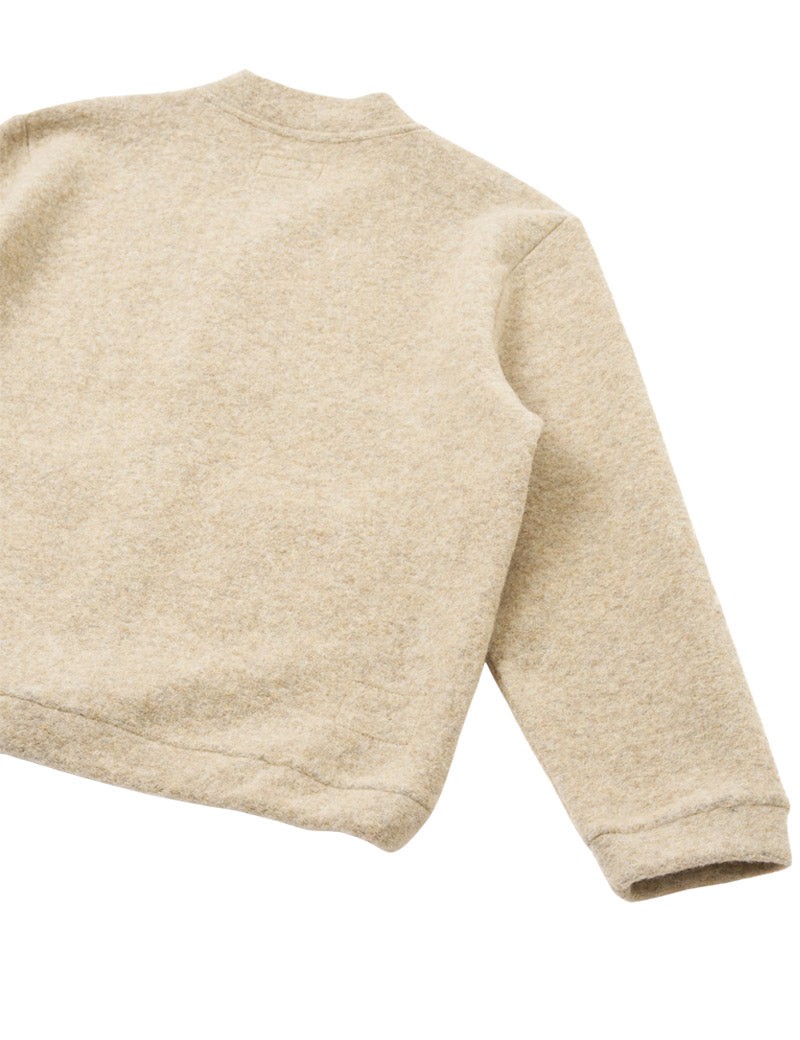 Universal Works Advance Cardigan Wool Fleece Fawn