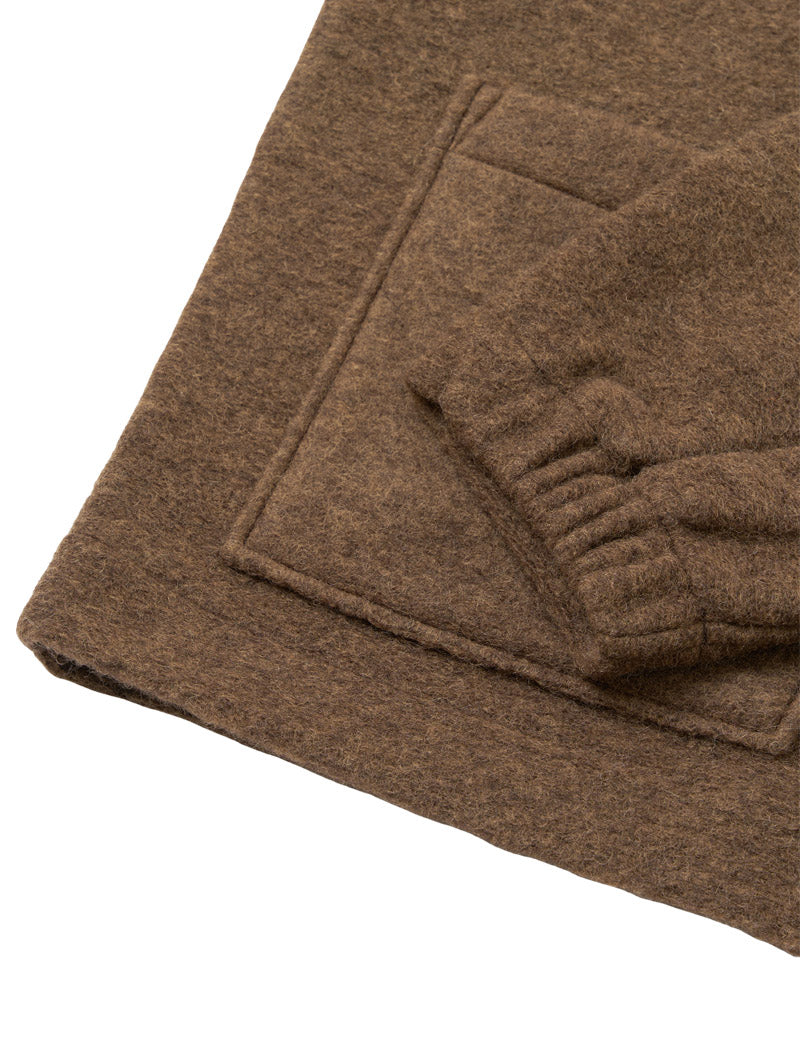 Universal Works Rams Jacket Wool Fleece Brown Marl