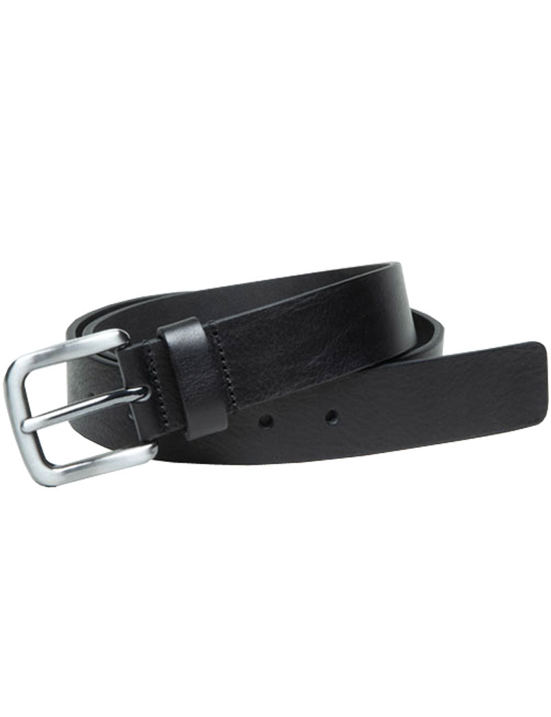 IBEX ENGLAND FULL GRAIN LEATHER BELT BLACK