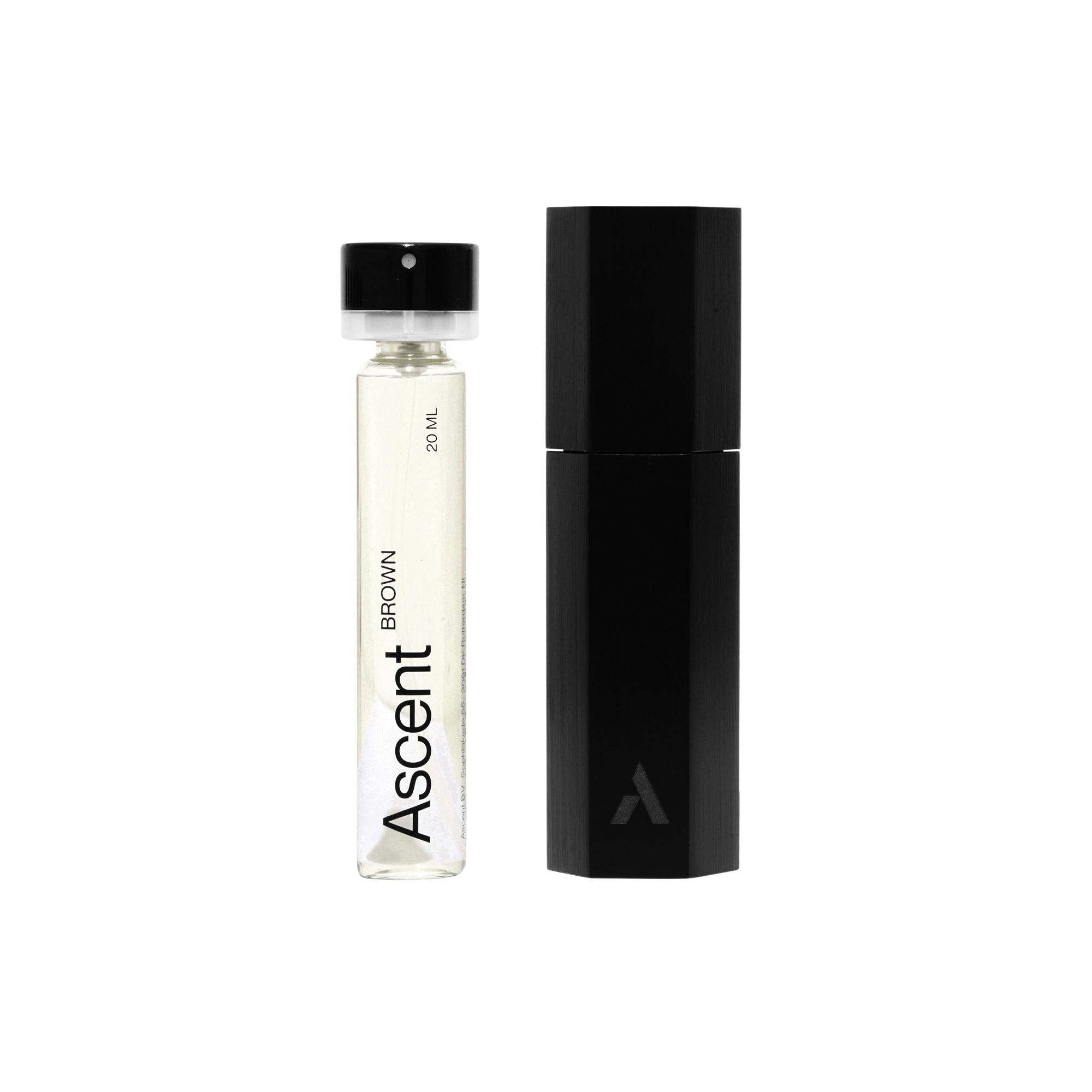 Ascent Brown Parfum Starter Kit Black Case Fragrance with case