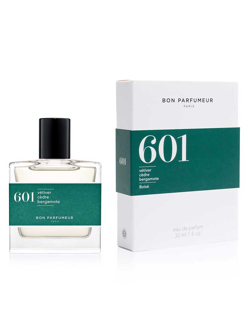 BON PARFUMEUR EAU DE PARFUM 601 VETIVER CEDAR BERGAMOT 30ML