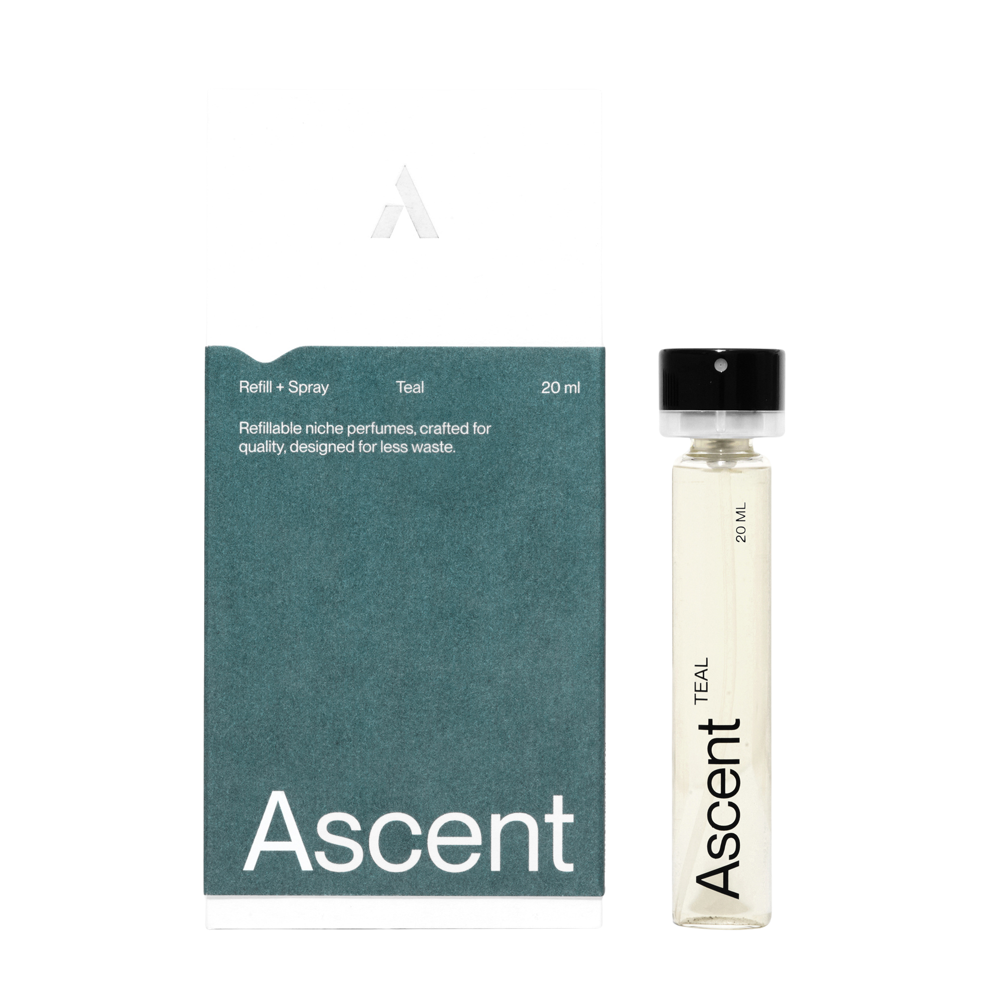 Ascent Teal Parfum Refill Spray Unboxed Bottle