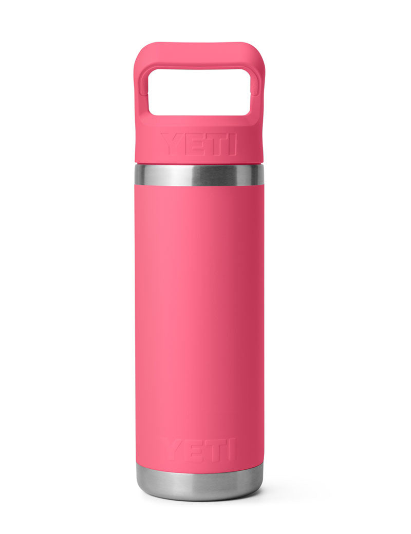 Yeti Rambler Bottle With Straw Cap 532Ml 18Oz Tropical Pink