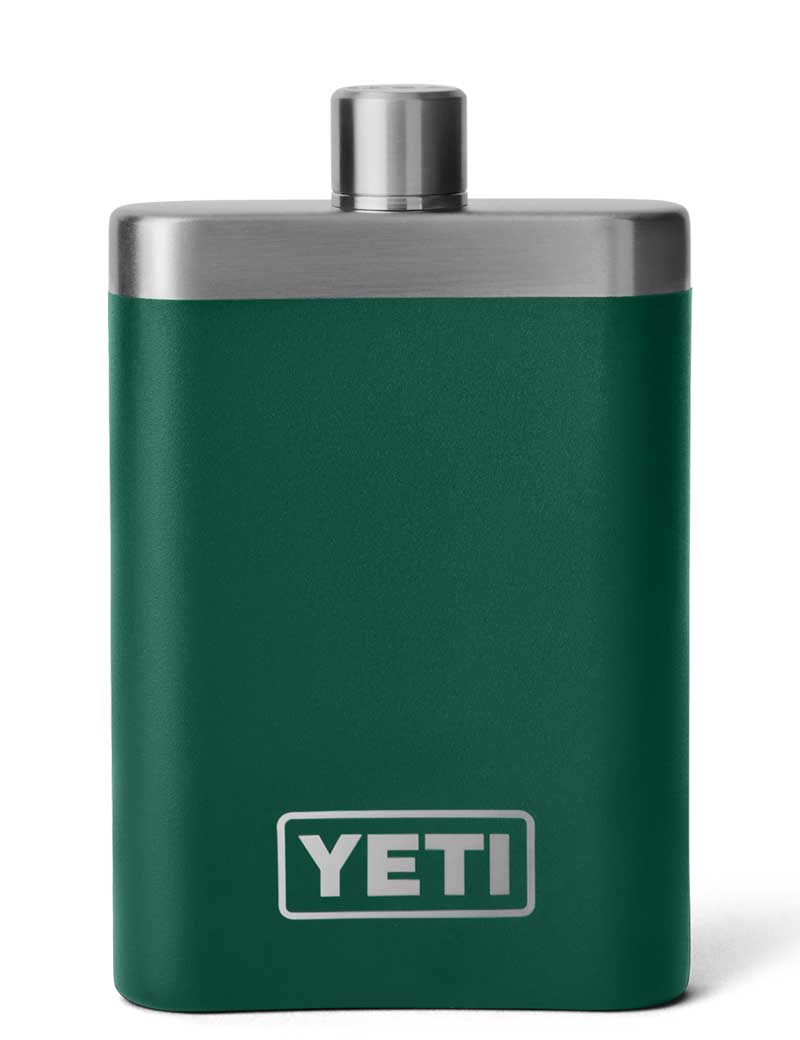 Yeti Rambler Flask Black Forest Green