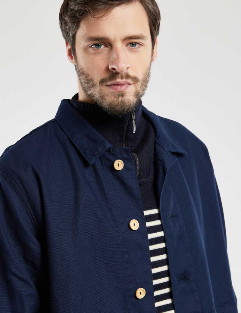 ARMOR LUX FISHERMANS JACKET DEEP MARINE