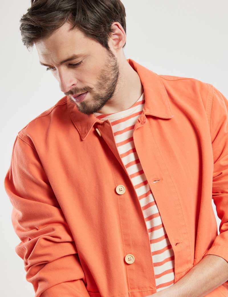 ARMOR LUX FISHERMANS JACKET CORAL