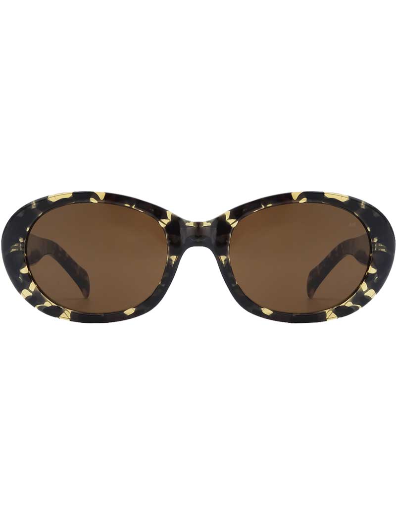 A.Kjaerbede Anma Sunglasses Black Yellow Tortoise