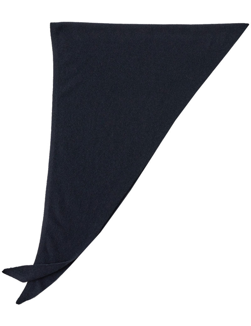 TOAST Wool Cashmere Large Bandana Dark Navy